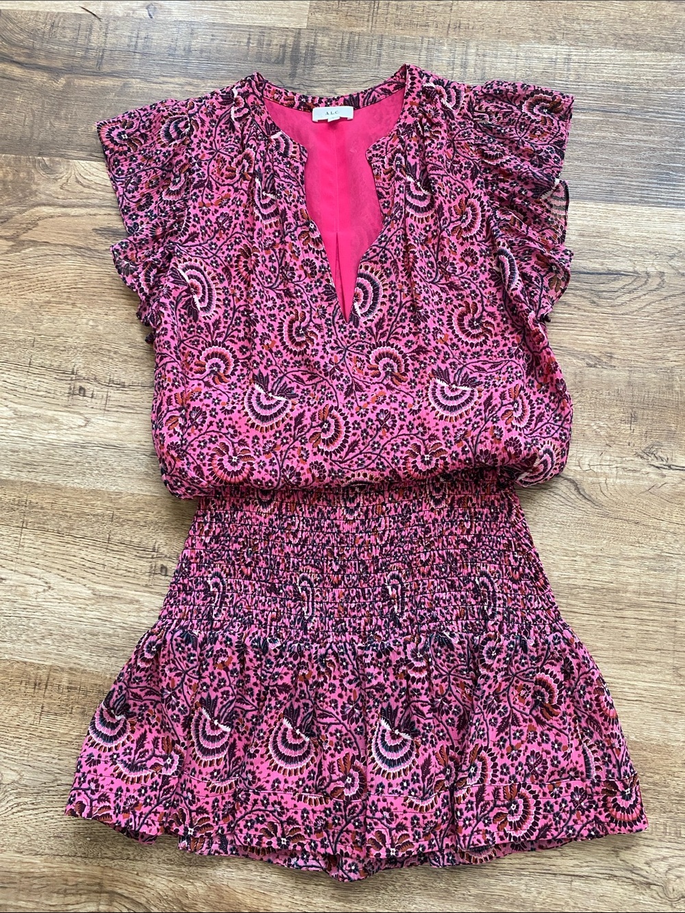 A.L.C. Silk June Top and Kade Mini Skirt Womens 2
